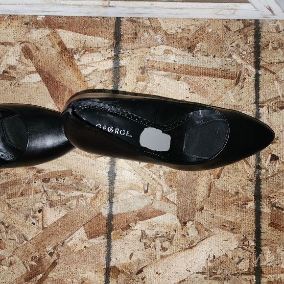 GEORGE Stiletto 3.5 inch Heels Women's Pointed Toe (BLACK) - SIZE 10 - Picture 4 of 7